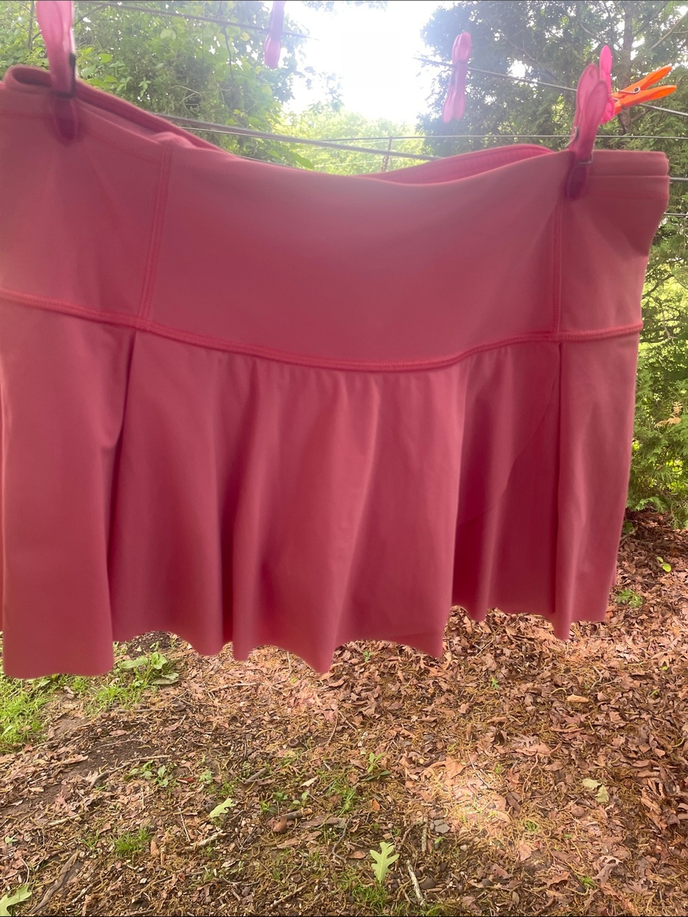 lululemon athletica Rose Pink Pleated Skater Skirt